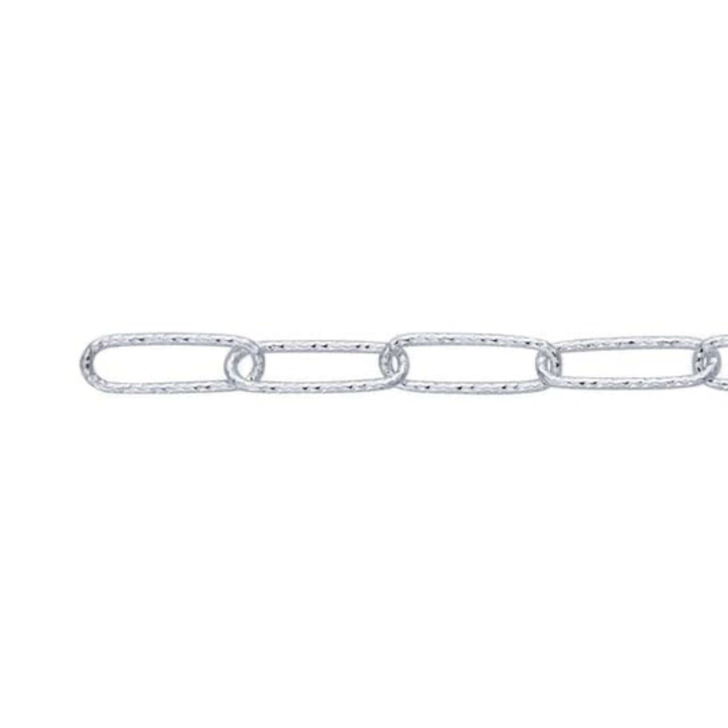 CHAIN SS 3.4MM DIAMOND CUT OVAL CABLE FT