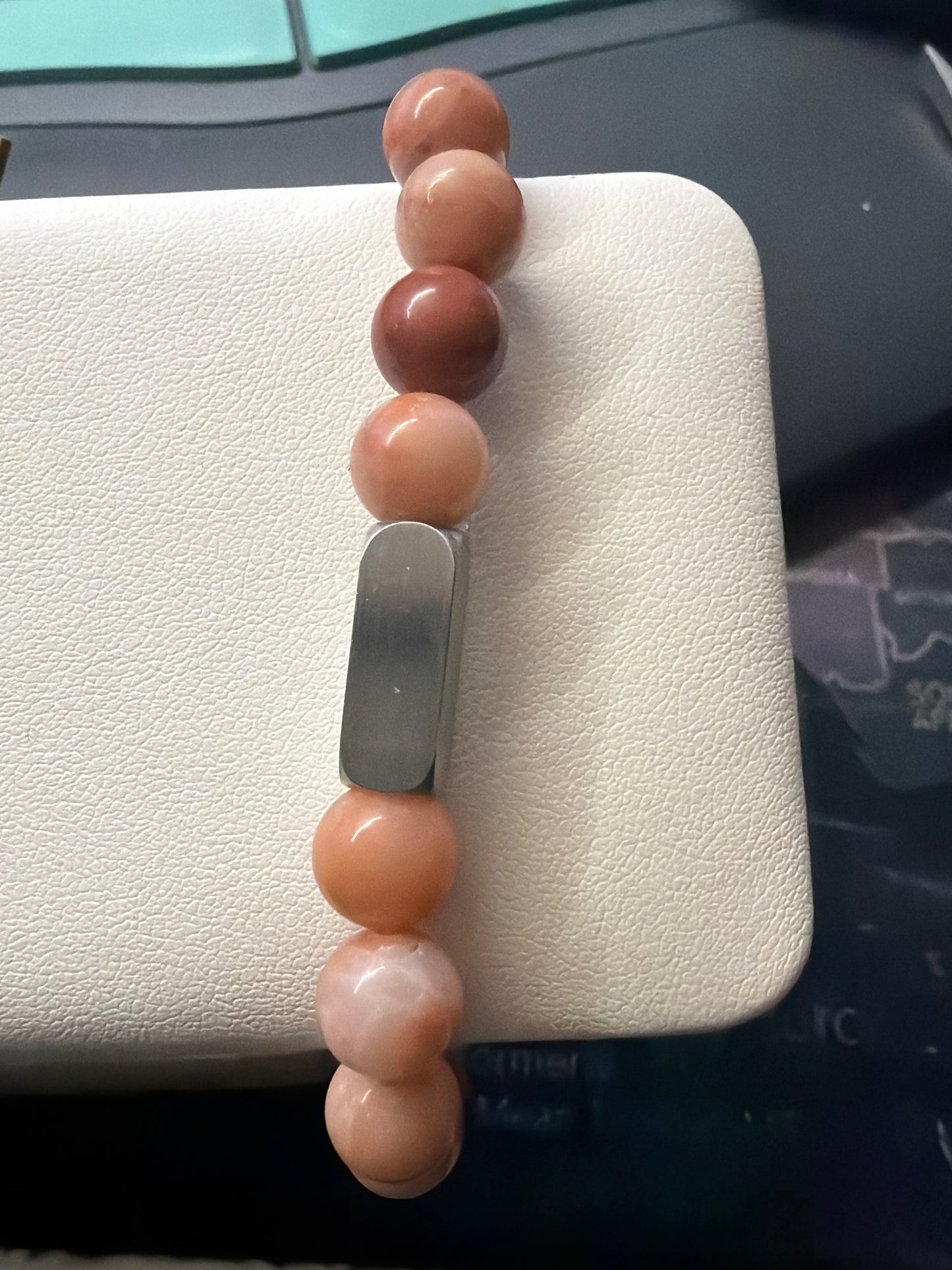 Brown beaded bracelet