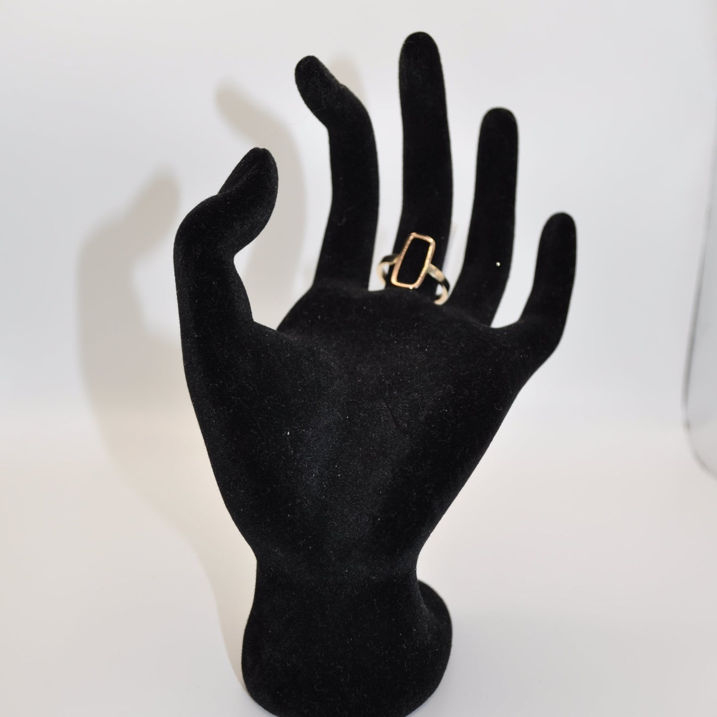 Silver ring with gold Accent