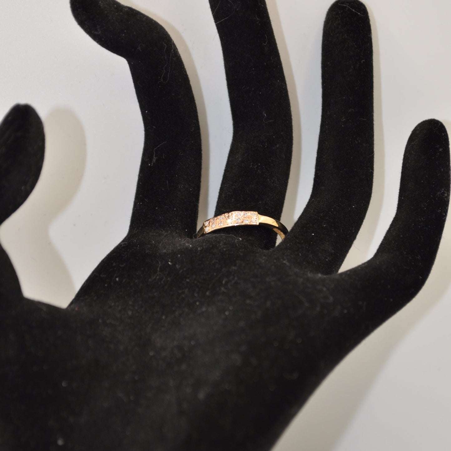 14k Gold Signet Diamond Ring