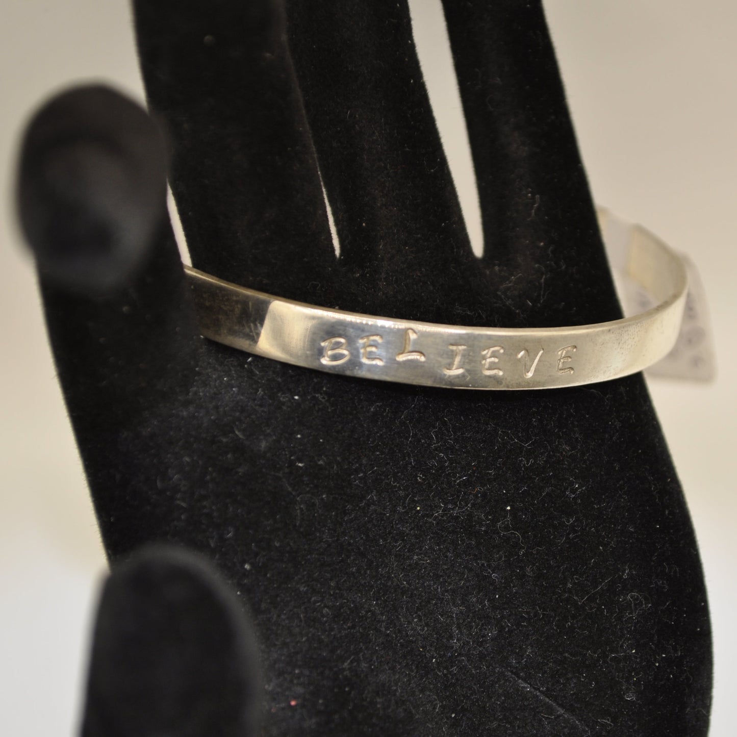 Customizable Silver Cuff Bracelet