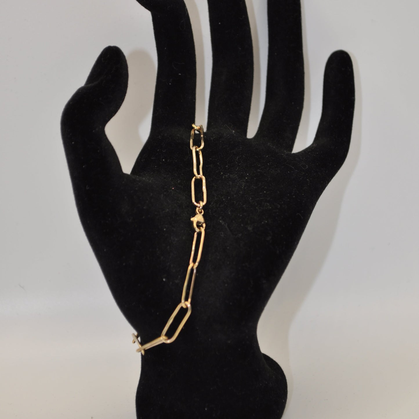 Gold Paperclip Bracelet