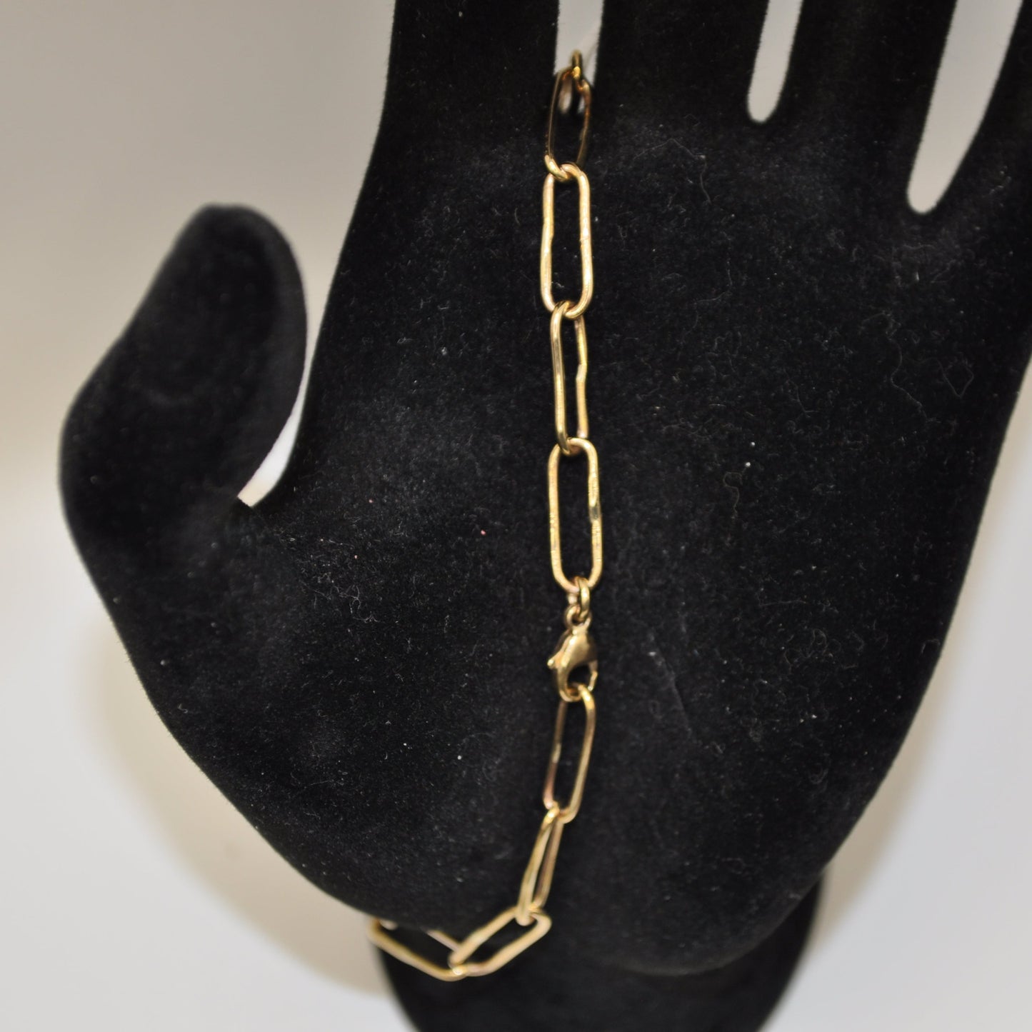 Gold Paperclip Bracelet