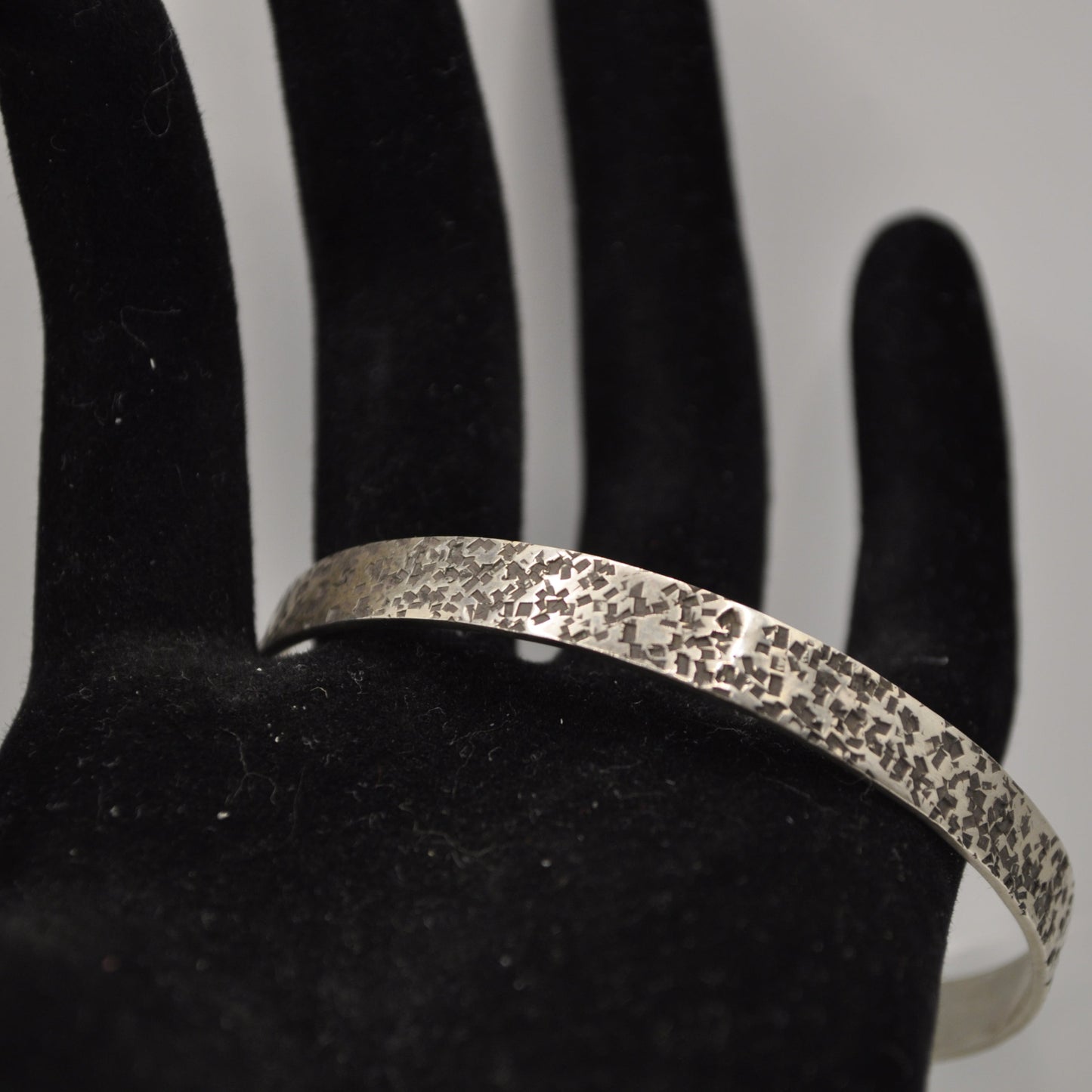 Customizable Silver Cuff Bracelet