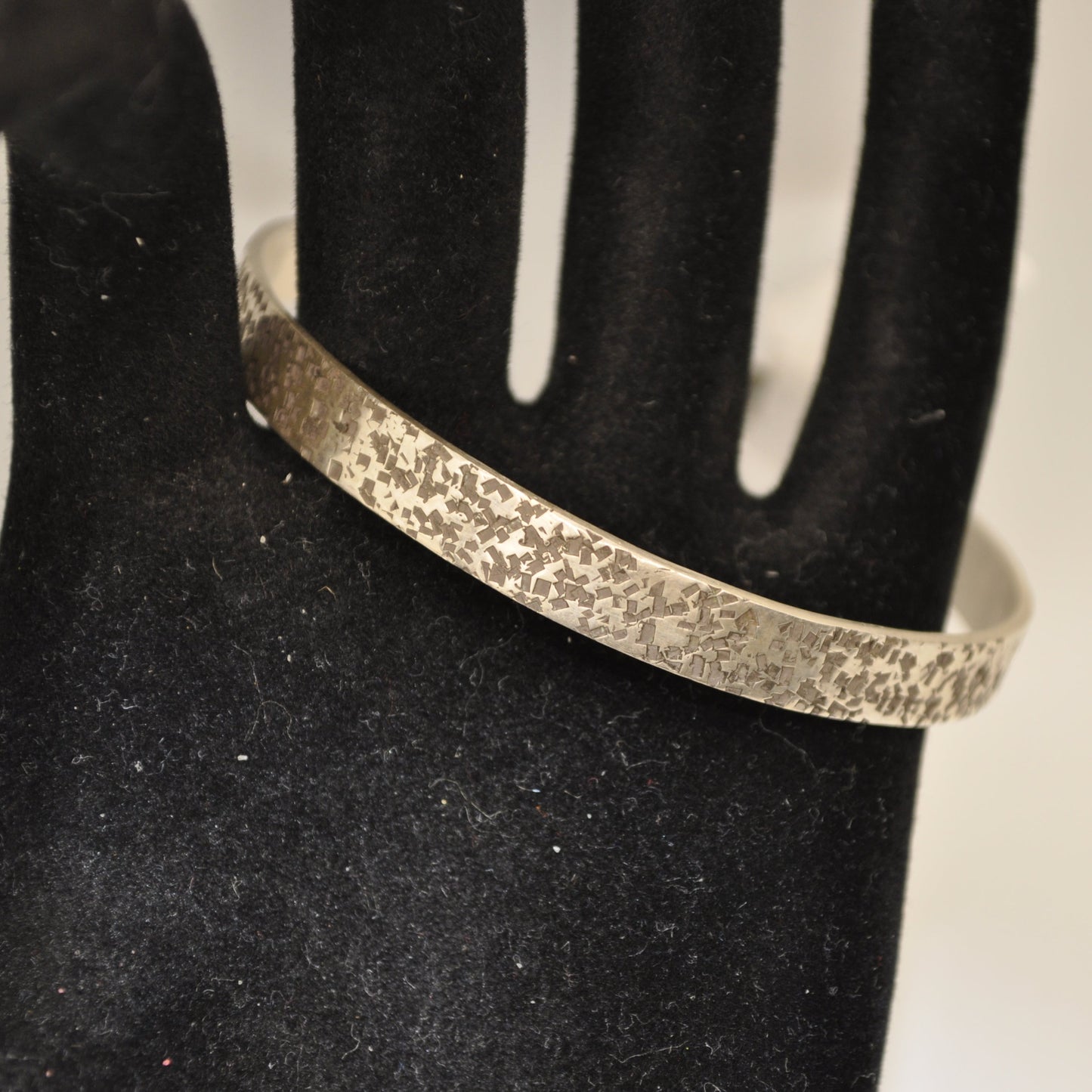 Customizable Silver Cuff Bracelet