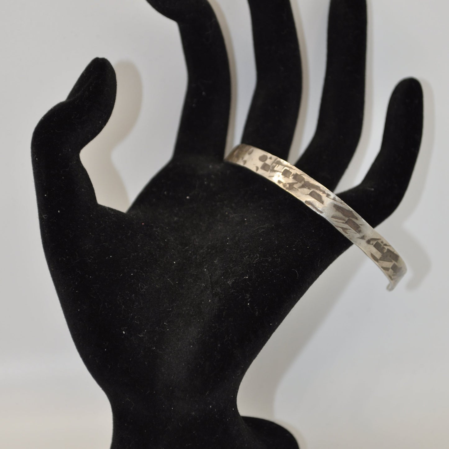 Customizable Silver Cuff Bracelet