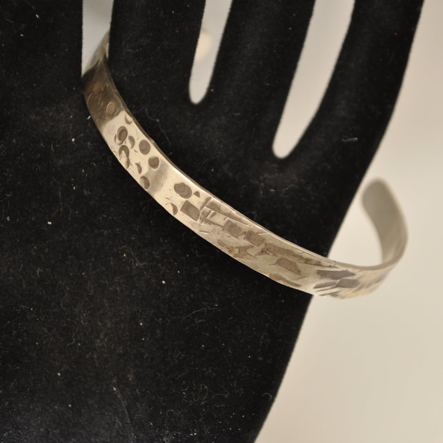 Customizable Silver Cuff Bracelet