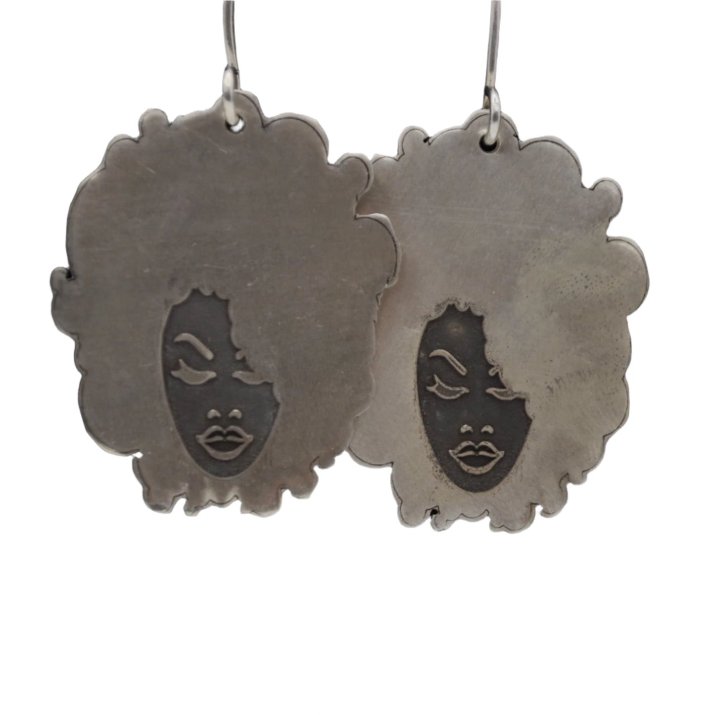 Silver “Black Girl” Earrings