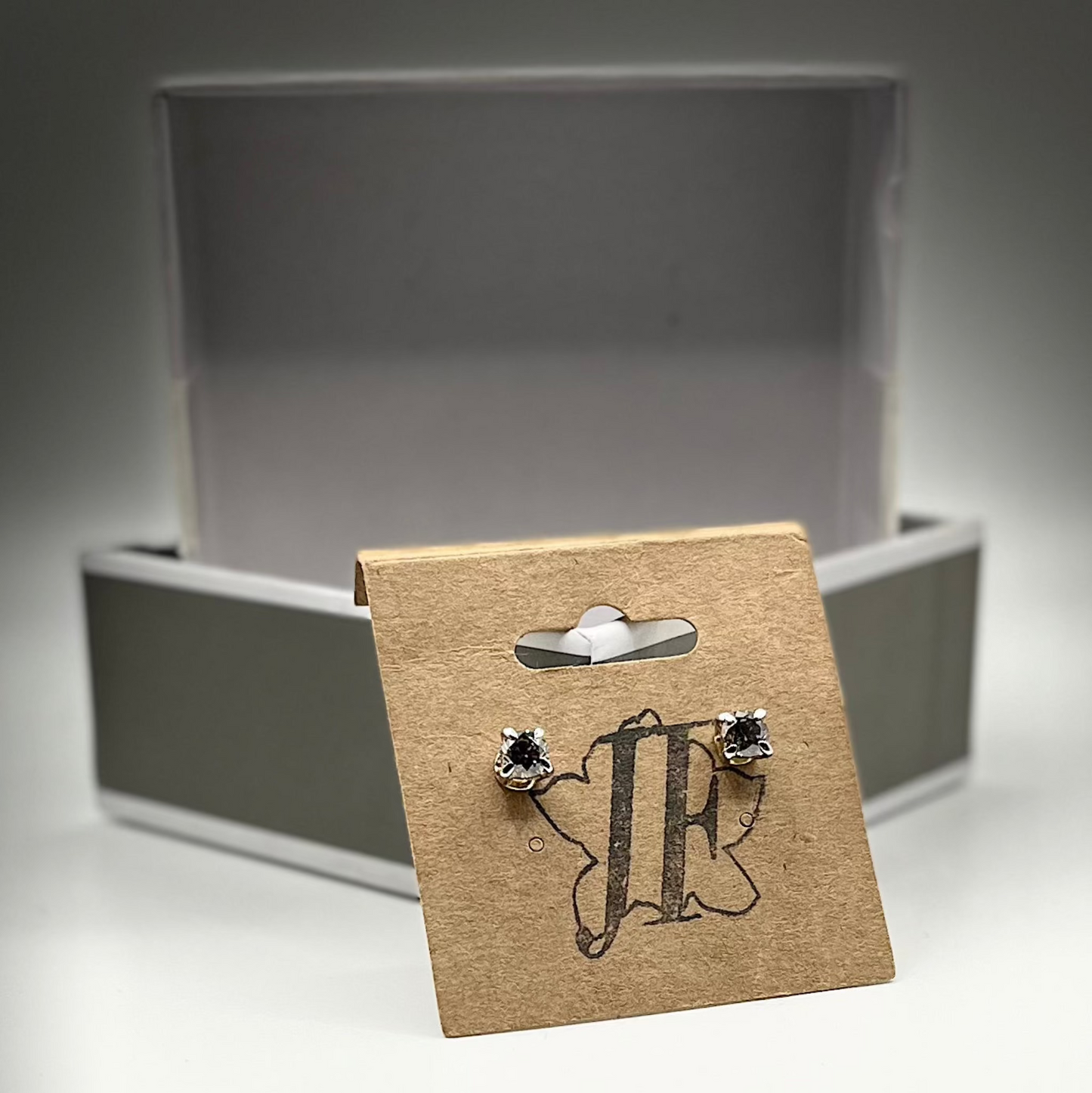 Chocolate Diamond Stud Earring