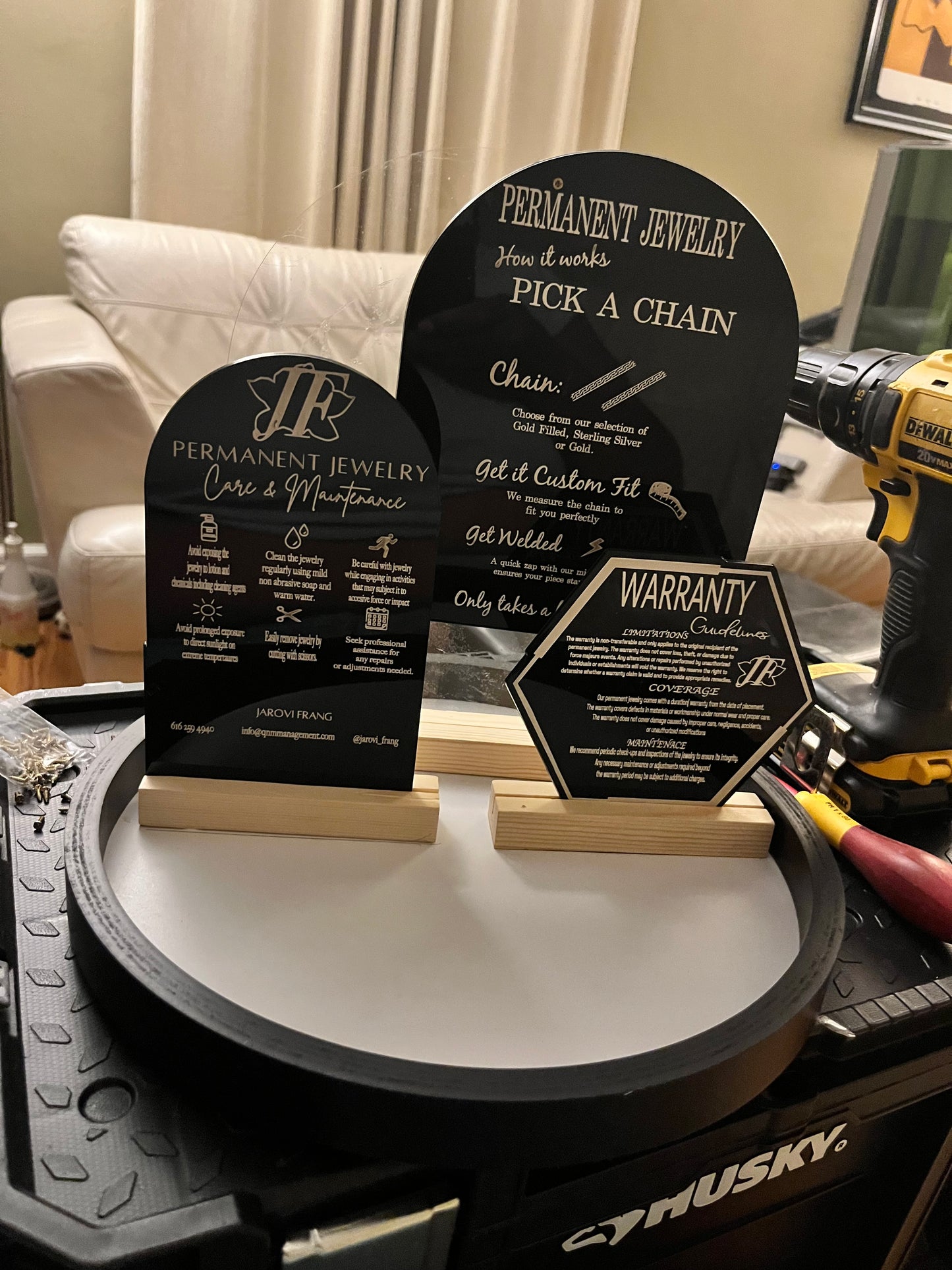Custom Acrylic Centerpiece