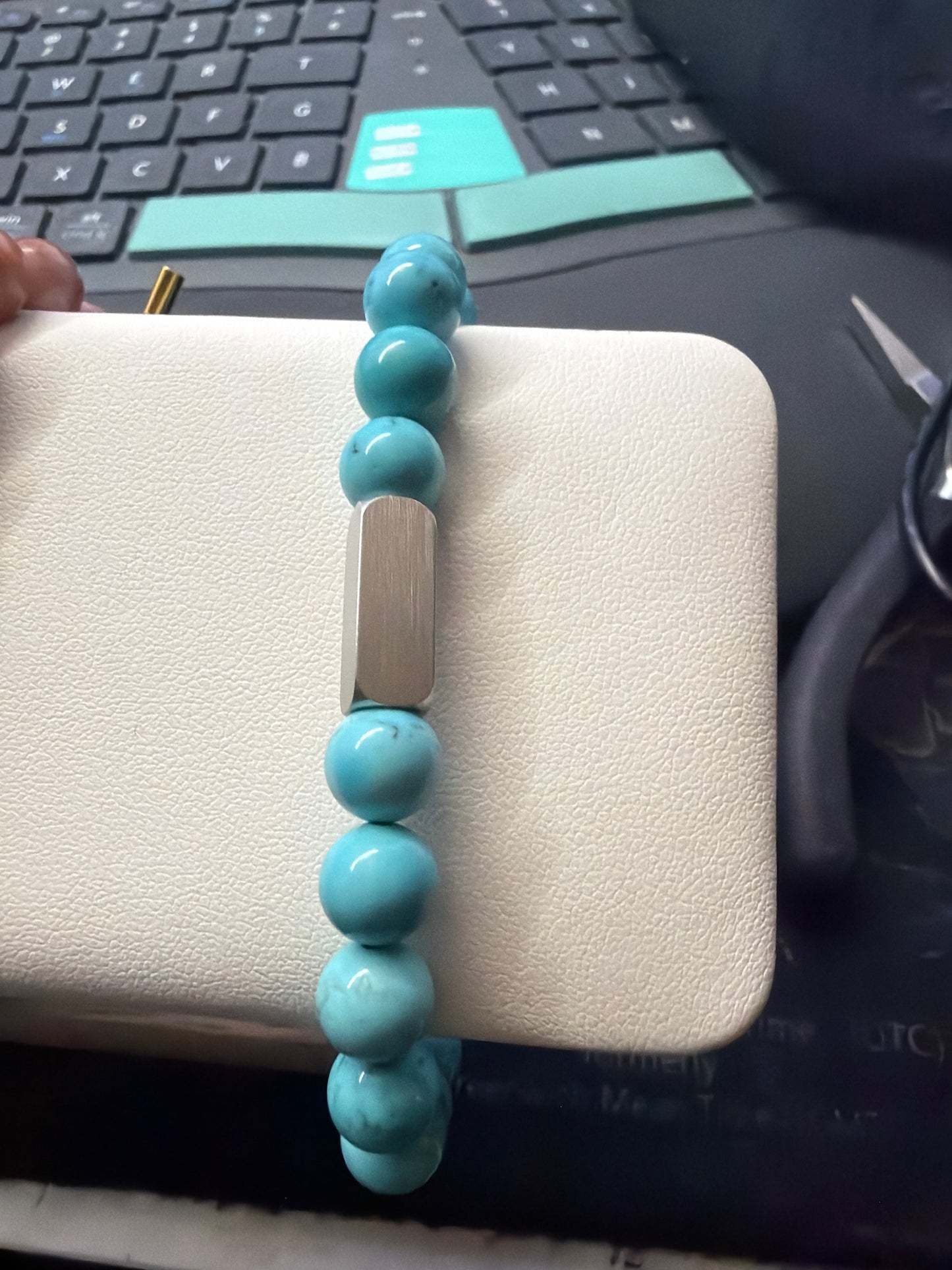 Blue  Beaded bracelet