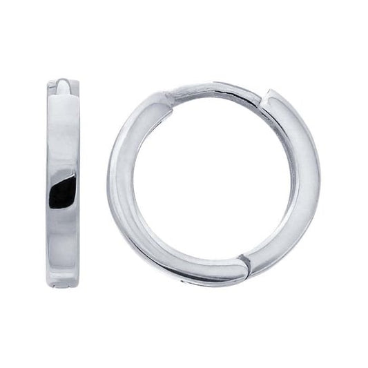 Sterling Silver Huggie Hoop Earrings