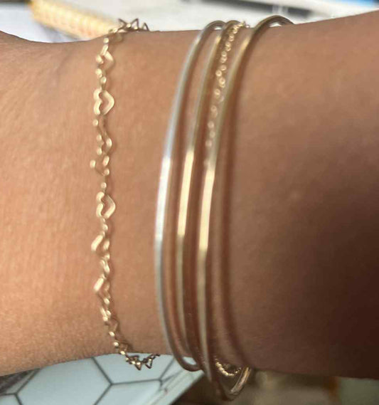 Gold-Filled Permanent Bangles 1.5mm
