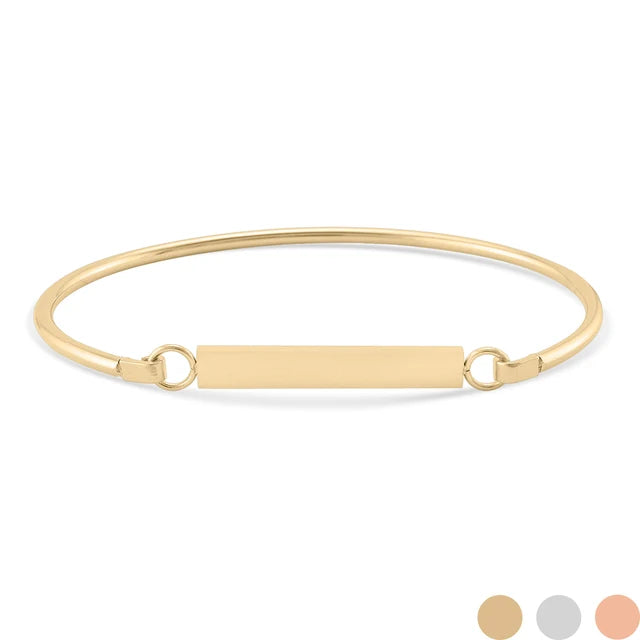 Gold Flat Bar Bracelet